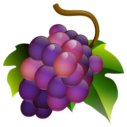 256x256 Grapes Icon Desktop Buffet Iconset Aha Soft