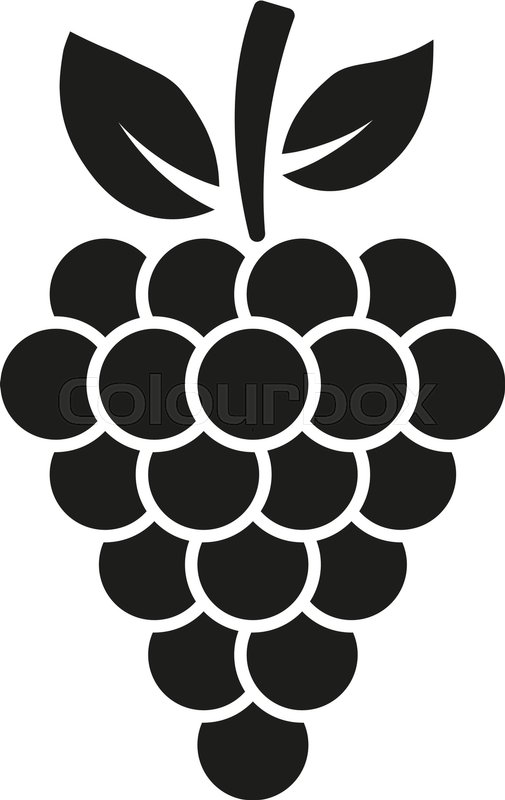 505x800 The Grapes Icon Grape Symbol Ui Stock Vector Colourbox