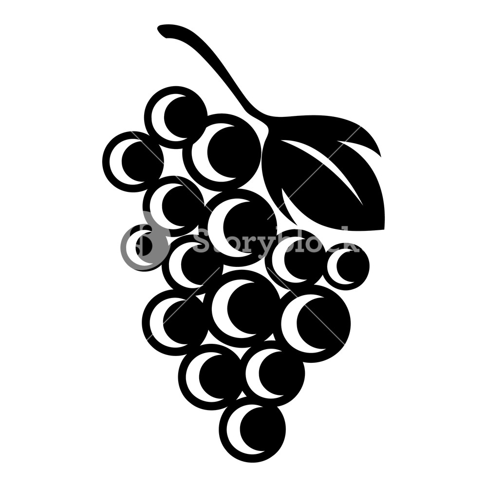 1000x1000 Varietal Grape Icon Simple Illustration Of Varietal Grape Vector