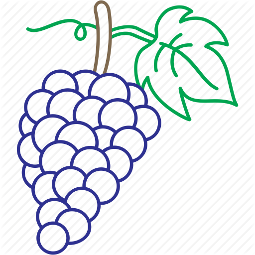 512x512 Grape, Grapes, Grapevine, Red Grape, Vines, Vineyard, Wine Icon
