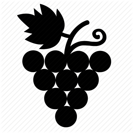 512x512 Grape Cartoon Clipart