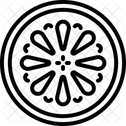 256x256 Grapefruit Icon Of Line Style