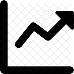 Line Graph Icon Of Glyph Style 256x256 Line Graph Icon Of Glyph Style