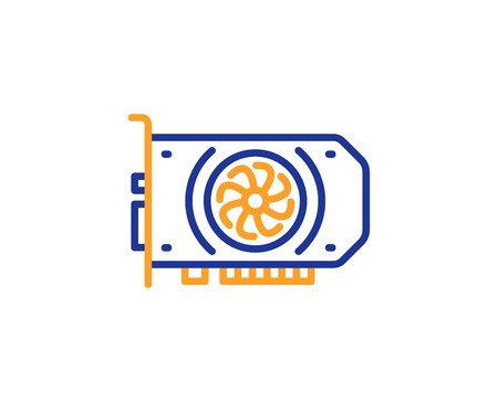 Gpu Graphic Card Line Icon Computer Component Hardware Sign 450x364 Gpu Graphic Card Line Icon Computer Component Hardware Sign