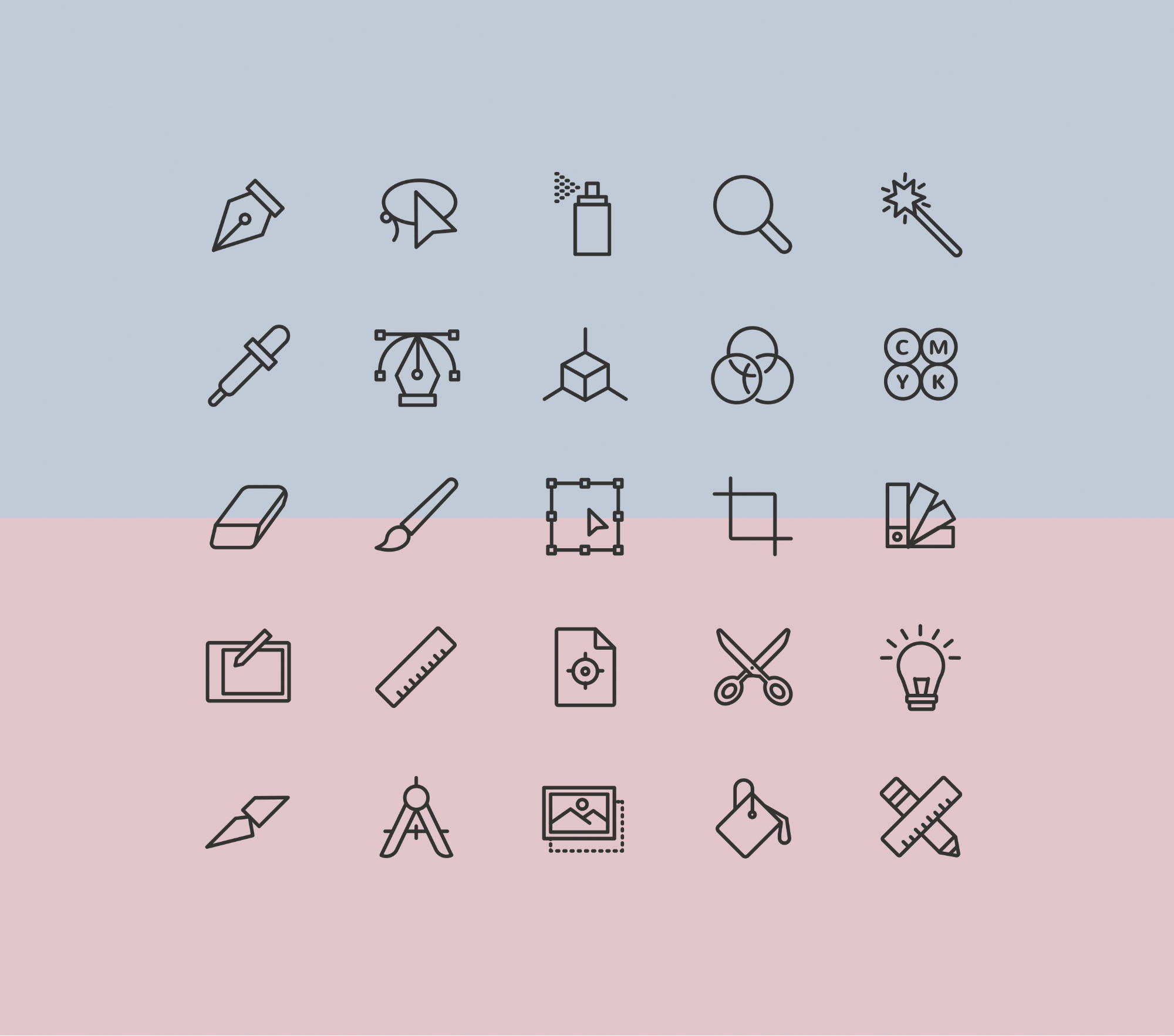 Simple Graphic Design Icons 2000x1765 Simple Graphic Design Icons
