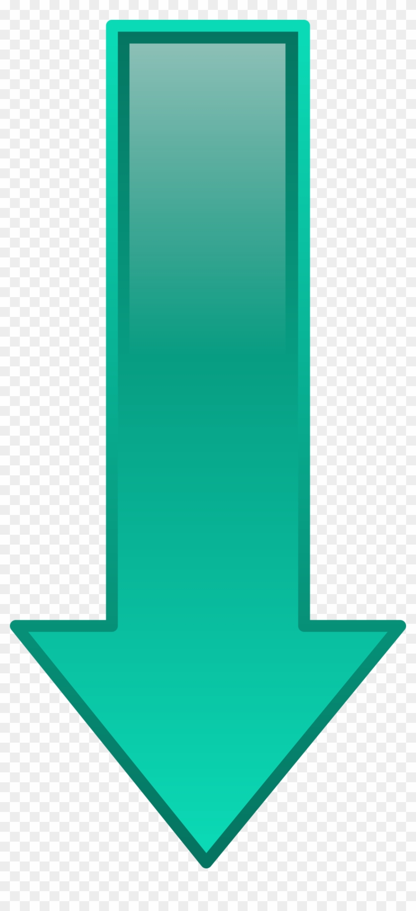 840x1840 This Free Icons Png Design Of Arrow Down Cyan, Transparent Png