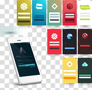 300x292 Mobile App User Interface Design Icon, White Smartphone App