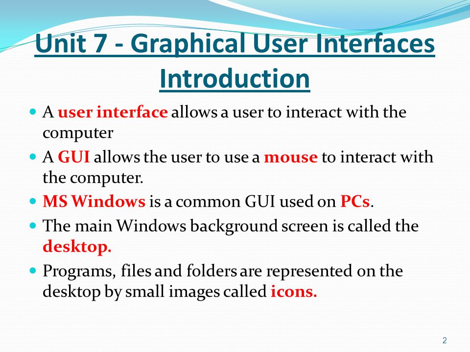 960x720 Unit Graphical User Interfaces