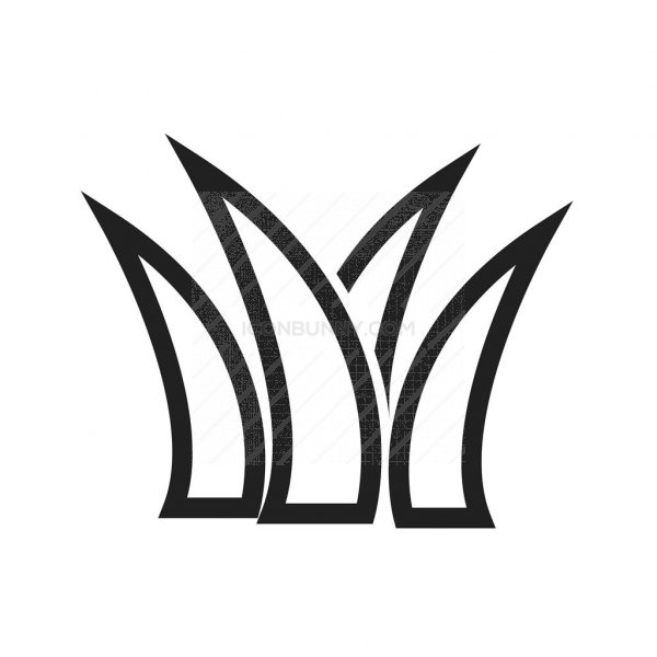 600x600 Grass Line Icon