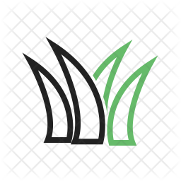 256x256 Grass Icon Of Line Style