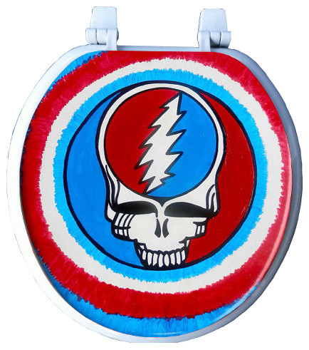 434x491 Grateful Dead Hand Painted Toilet Seat