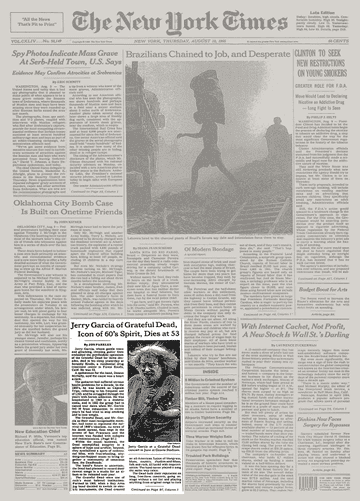 360x501 Jerry Garcia Of Grateful Dead, Icon Of Spirit, Dies