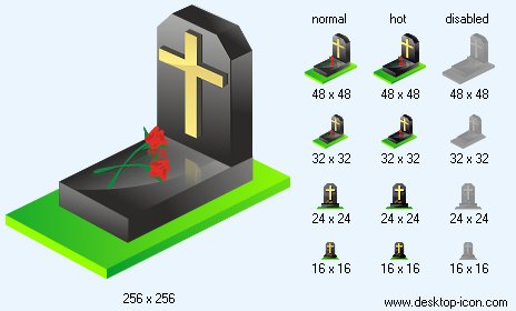 464x280 Grave Icon Image Desktop Building Icons