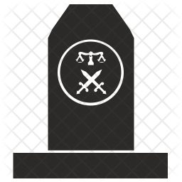 256x256 Grave Icon Of Glyph Style