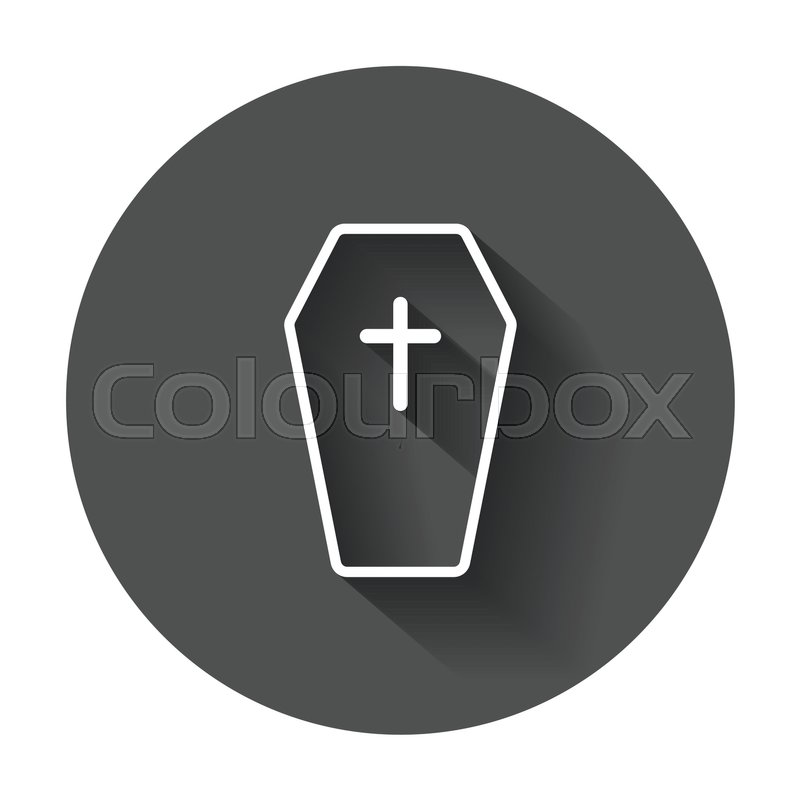 800x800 Halloween Grave Icon In Line Style Stock Vector Colourbox