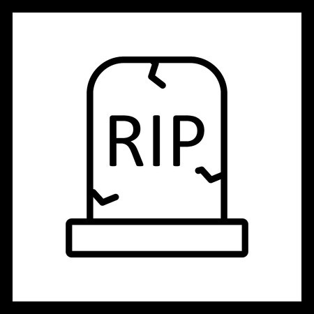 450x450 Vector Grave Icon Royalty Free Vector Graphics