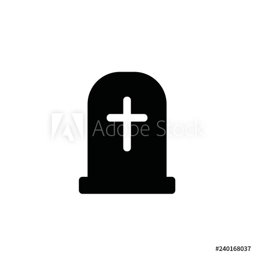 500x500 Grave Icon Vector Illustration