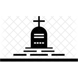 256x256 Gravestone Icon Of Glyph Style