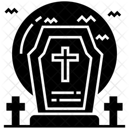 256x256 Graveyard Icon Of Glyph Style