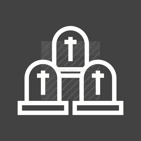 600x600 Graveyard Line Inverted Icon