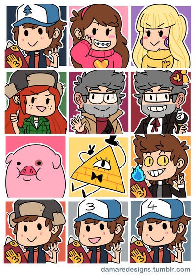 Gravity Falls Icons 400x562 Gravity Falls Icons