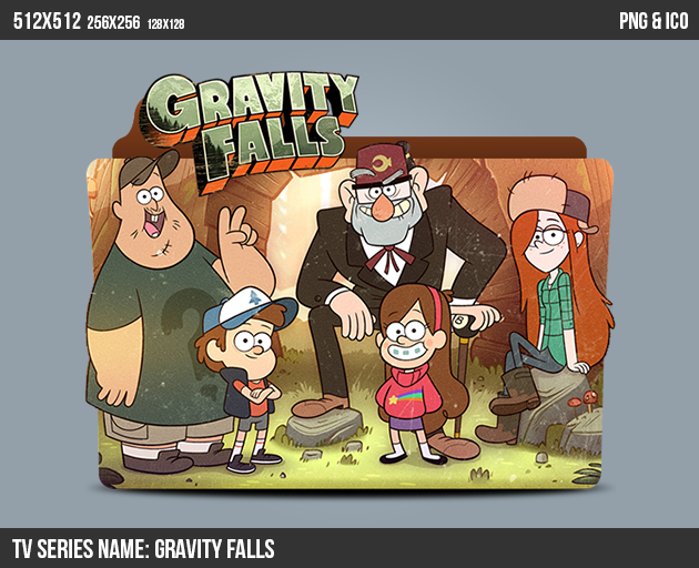 Gravity Falls Folder Icon 630x512 Gravity Falls Folder Icon