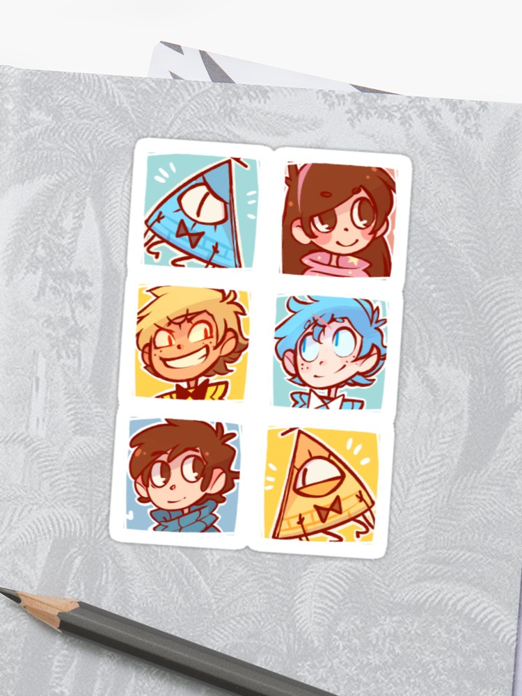 Gravity Falls Icons Sticker 750x1000 Gravity Falls Icons Sticker