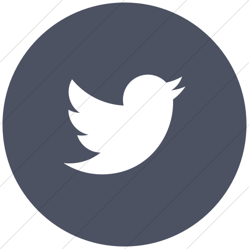 512x512 Iconsetc Flat Circle White On Blue Gray Social Media Twitter Icon