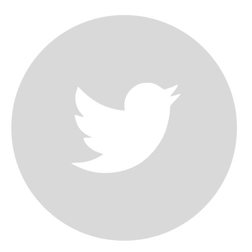 512x512 Circle, Gray, Twitter Icon