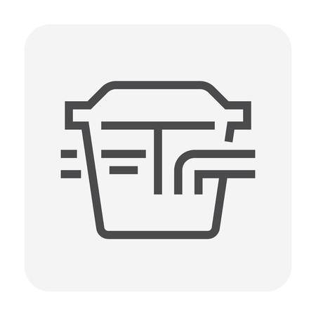 450x450 Grease Trap Icon, Pixel Perfect And Editable Stroke
