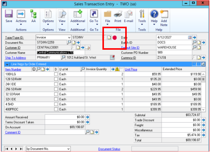 691x508 Microsoft Dynamics Gp Display Hold Status On The Sales
