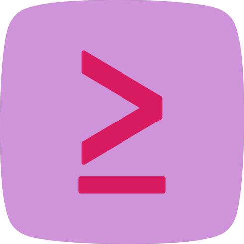 490x490 Greater Than Or Equal To Vector Icon
