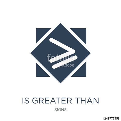 500x500 Is Greater Than Or Equal To Icon Vector On White Background, Is