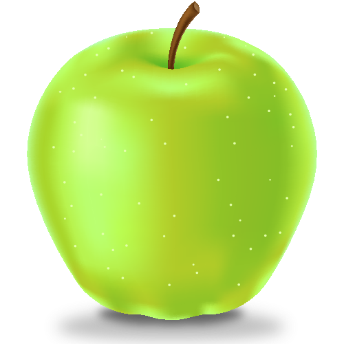 500x500 Green Apple Icon