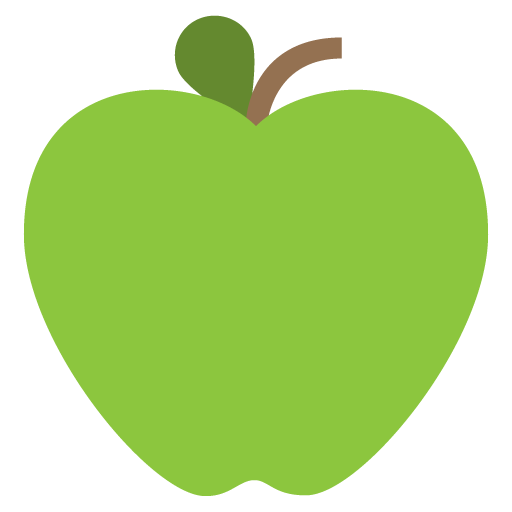512x512 Green Apple Emoji Vector Icon Free Download Vector Logos Art