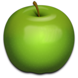 256x256 Green Apple Icon