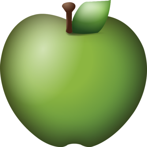 480x480 Download Green Apple Emoji Icon Emoji Island