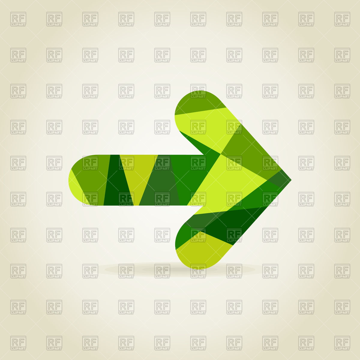 1200x1200 Green Arrow Icon Vector Image Of Icons And Emblems