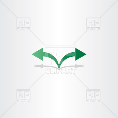 400x400 Green Arrow Left Right Icon Vector Image Of Icons And Emblems