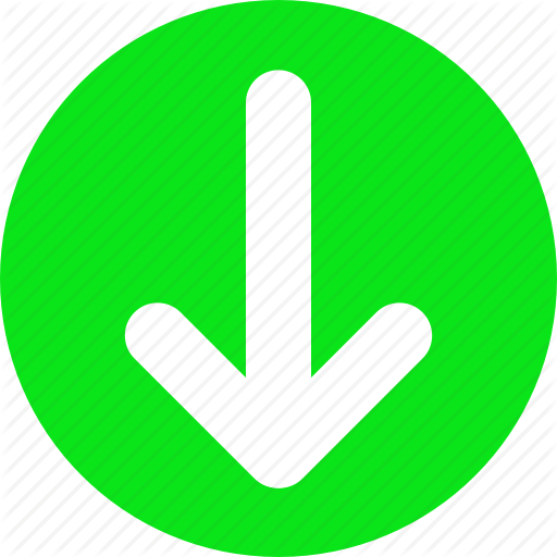 512x512 Arrow Bottom, Arrow Down, Bottom, Down, Green Arrow Icon