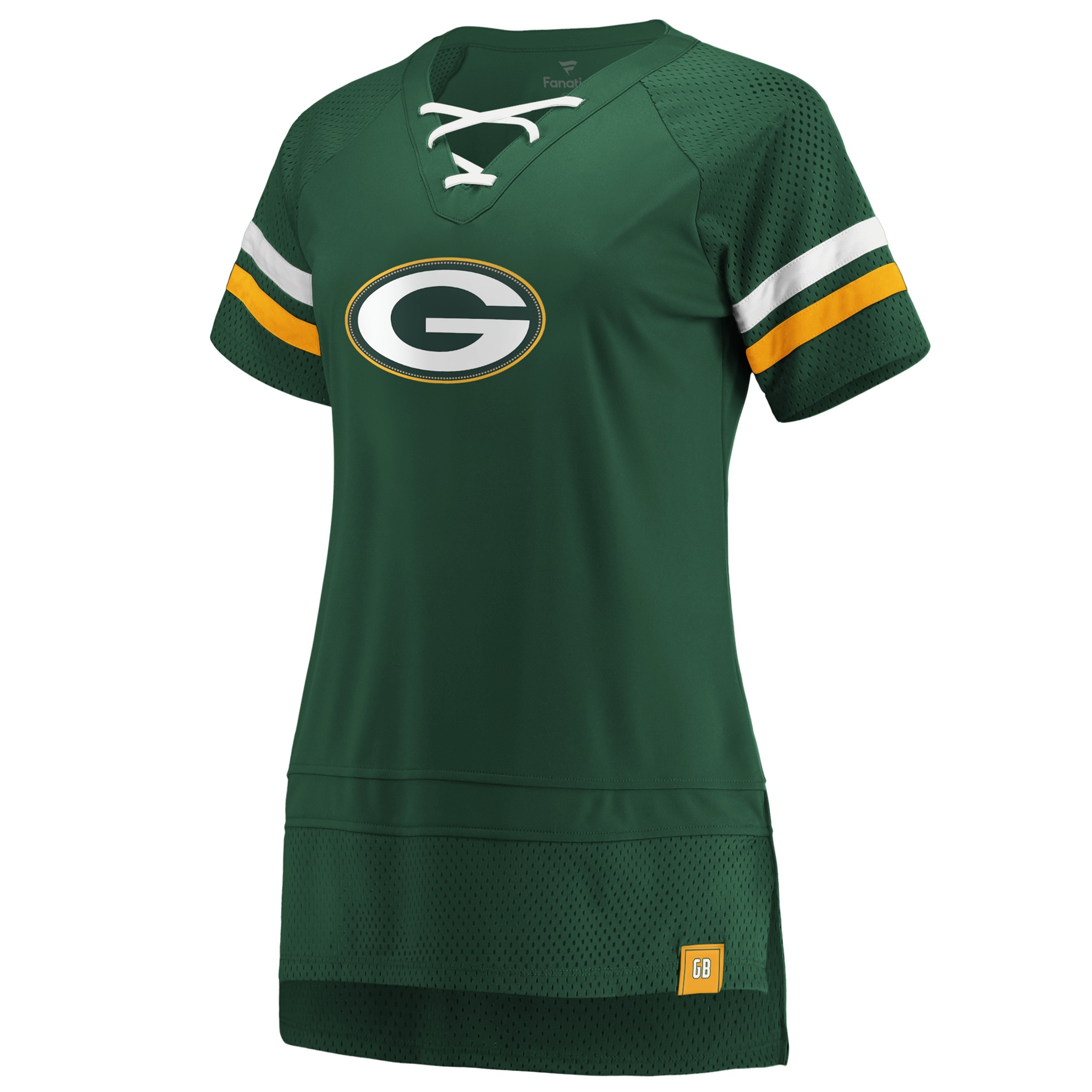 2500x2500 Green Bay Packers Women's Athena Icon Lace Up Top