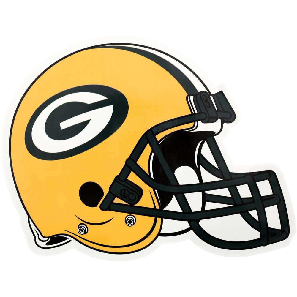 1000x1000 Applied Icon Nfl Green Bay Packers Outdoor Helmet Graphic Small