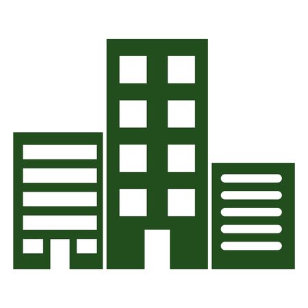 450x450 Vector Illustration With Green Building Icon Freestock Icons