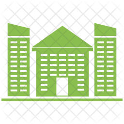 256x256 Building Icon Of Flat Style
