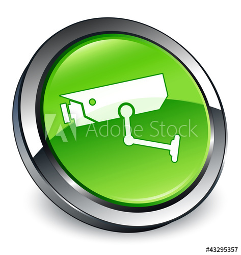 473x500 Cctv Camera Icon Green Button