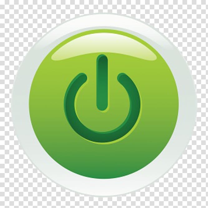 667x667 Green Power Button Push Button Booting Icon, Green Button