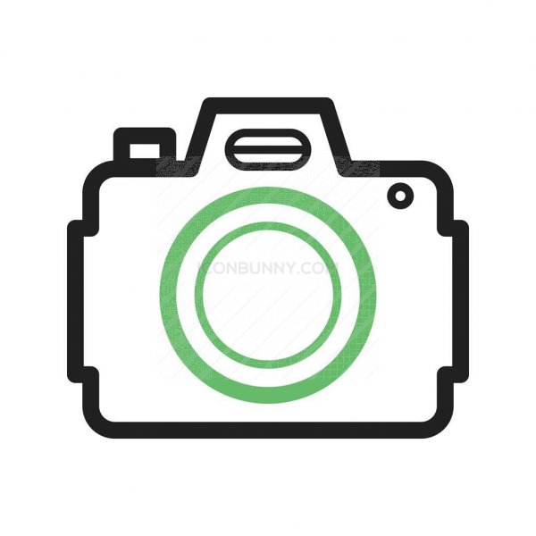 Dslr Camera Line Green Black Icon 600x600 Dslr Camera Line Green Black Icon