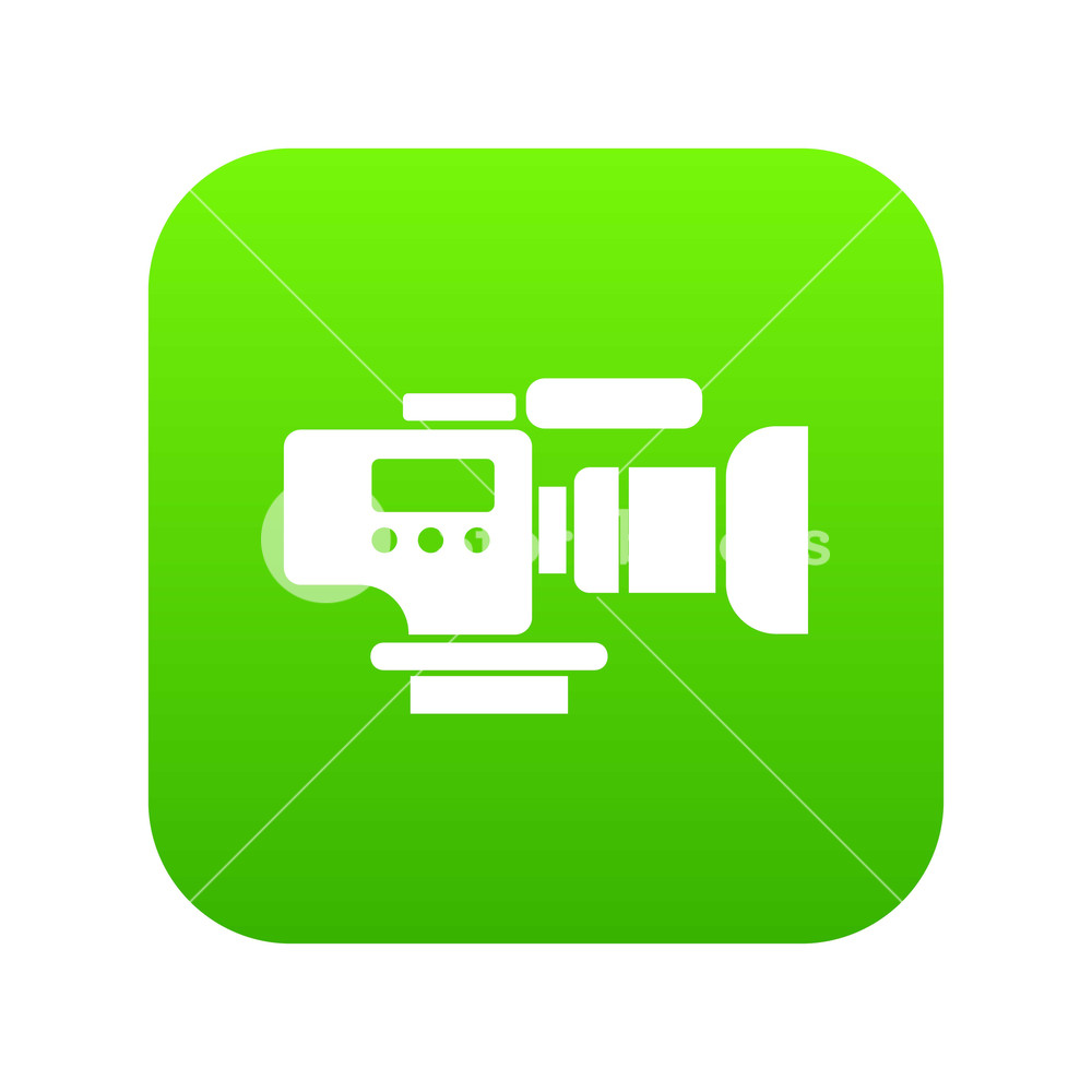 Tv Camera Icon Green Vector Isolated On White Background Royalty 1000x1000 Tv Camera Icon Green Vector Isolated On White Background Royalty