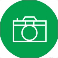 Green Camera Icon Vector 200x200 Green Camera Icon Vector