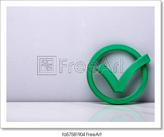 560x470 Free Art Print Of Green Tick Symbol Green Check Mark Icon